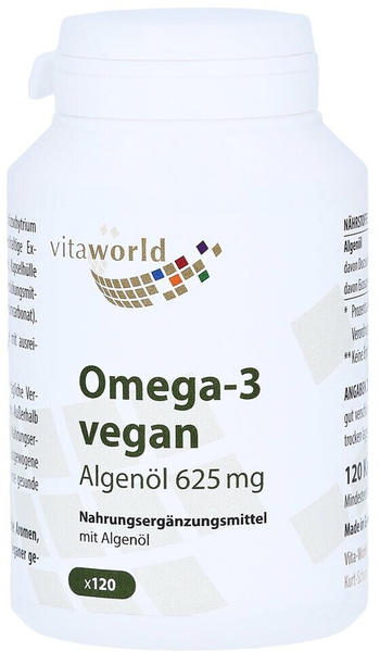Vita World GmbH Omega-3 vegan Algenöl 625mg Kapseln (120 Stk.)