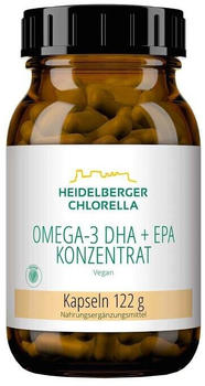 Heidelberger Chlorella Omega 3 DHA+EPA Vegan Konzentrat Kapseln (200 Stk.)