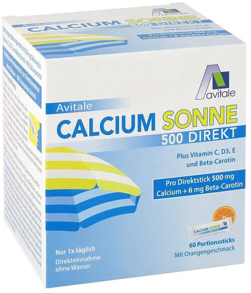 Avitale Calcium Sonne 500 Direkt Pulver (60 Stk.)