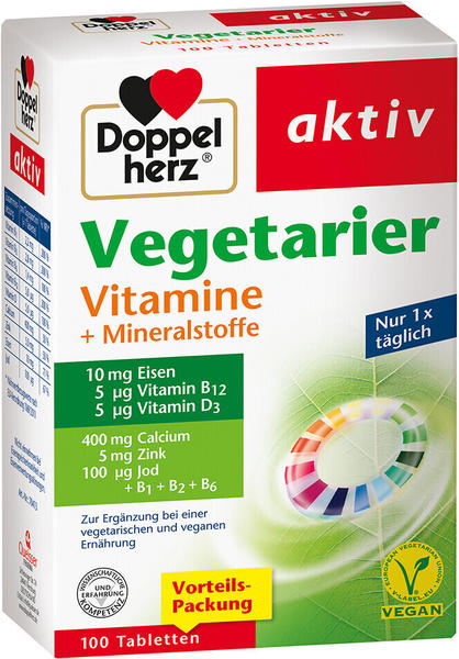 Doppelherz aktiv Vegetarier Vitamine + Mineralstoffe Tabletten (100 Stk.)