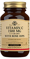 Solgar Vitamin C 1500mg mit Hagebutte Tabletten (90 Stk.)