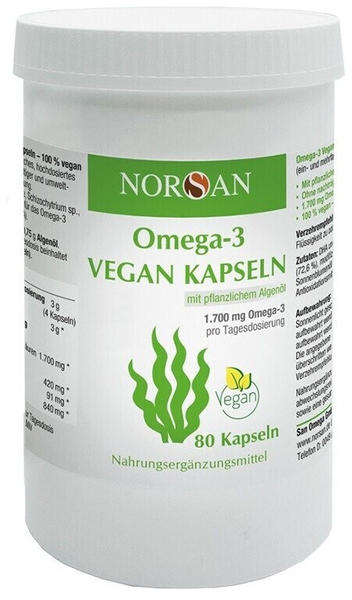 Norsan Omega-3 vegan Kapseln (80 Stk.)
