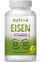 nutri+ Eisen Tabletten + Vitamin C - 90 Eisentabletten 90 St