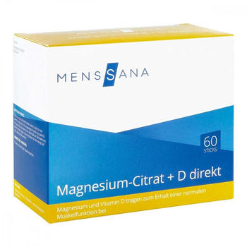 MensSana Magnesiumcitrat + D direkt Pulver (60 Stk.)