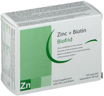 Biofrid Zink + Biotin Kapseln (100 Stk.)