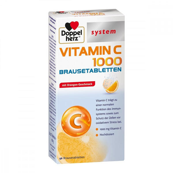 Doppelherz Vitamin C 1000 system Brausetabletten (40Stk.)