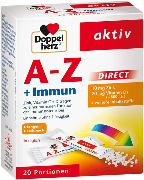 Doppelherz aktiv A-Z + Immun Direct Pellets Beutel (20 Stk.)