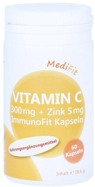 ApoFit Vitamin C 300mg + Zink 5mg Immunofit Kapseln (60 Stk.)
