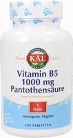 KAL Vitamin B5 1000 mg Pantothens&auml;ure 100 St