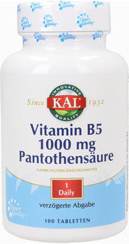 Supplementa Vitamin B5 1000mg Pantothensäure Tabletten (100 Stk.)