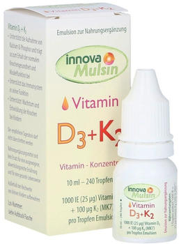 Innovazym Innova Mulsin Vitamin D3 + K2 Emulsion (10ml)