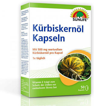 Sunlife Kürbiskernöl Kapseln (50 Stk.)