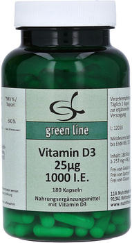 11 A Nutritheke Vitamin D3 25µg 1.000 I.E. Kapseln (180 Stk.)