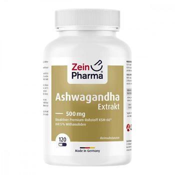 ZeinPharma Ashwagandha Extrakt 500mg Kapseln (120 Stk.)