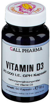 Hecht Pharma Vitamin D3 20.000 I.E. GPH Kapseln (60 Stk.)