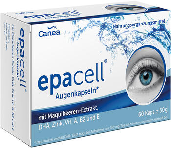 Pharma Peter Epacell Augenkapseln mit Maquibeere + DHA + EPA Kapseln (60 Stk.)