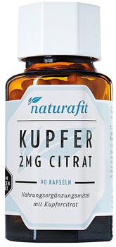 Naturafit Kupfer 2mg Citrat Kapseln (90 Stk.)