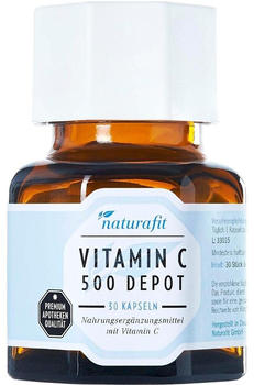 Naturafit Vitamin C 500 Depot Kapseln (30 Stk.)