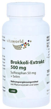 Vita World GmbH Brokkoli-Extrakt 500mg Sulforaphan 50mg + Selen Kapseln (100 Stk.)