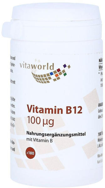 Vita World GmbH Vitamin B12 100μg Tabletten (180 Stk.)