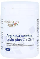 PZN-DE 07296937, Vita World Arginin-Ornithin-Lysin Plus C + Zink Kapseln 80.4 g,