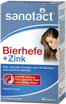 sanotact Bierhefe + Zink Tabletten (60 Stk.)