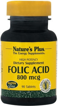Nature's Plus Folsäure 800 µg Tabletten (90 Stk.)
