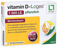 PZN-AT 5598686, Dr. Loges vitamin D-Loges 7.000 I.E. pflanzlich, 60 St&uuml;ck