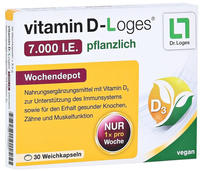 vitamin D-Loges&reg; 7.000 I.E. pflanzlich 30 St