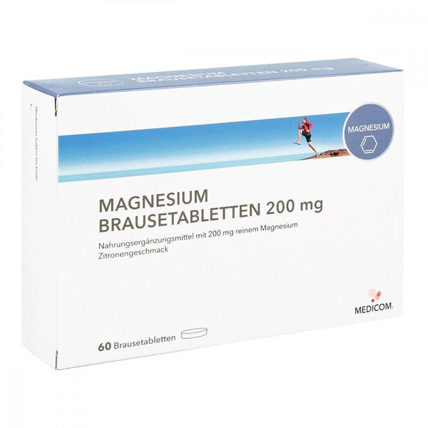 Medicom Magnesium Brausetabletten 200 mg (60 Stk.)
