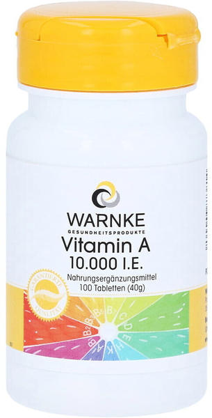 Warnke Gesundheit Vitamin A 10.000 I.E. Tabletten (100 Stk.)