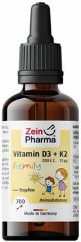 ZeinPharma Vitamin D3 + K2 Family Tropfen (20ml)