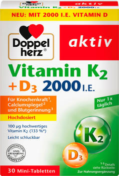 Doppelherz Vitamin K2+ D3 Mini-Tabletten (30 Stk.)