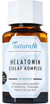 Naturafit Melatonin Schlaf Komplex Kapseln (60 Stk.)