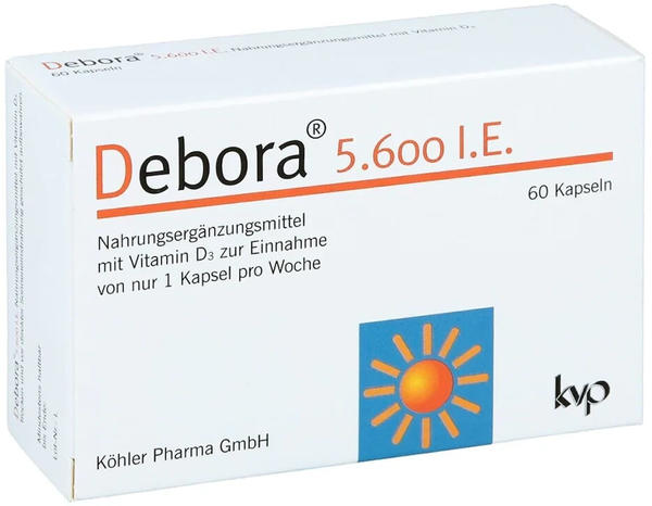 Köhler Pharma Debora 5.600 i.E. Kapseln (60Stk.)