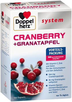 Doppelherz System Cranberry + Granatapfel Kapseln (120 Stk.)