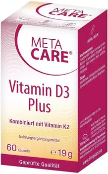 APG Allergosan Pharma Meta Care Vitamin D3 Plus 10.000 I.E. + 80&micro;g K2 Kapseln (60 Stk.)