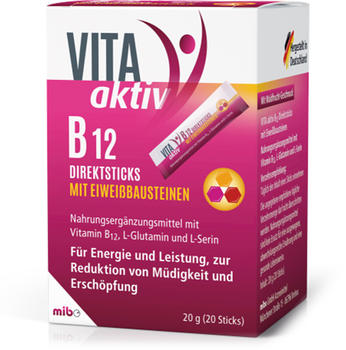 Mibe Vita Aktiv B12 Direktsticks (20 Stk.)
