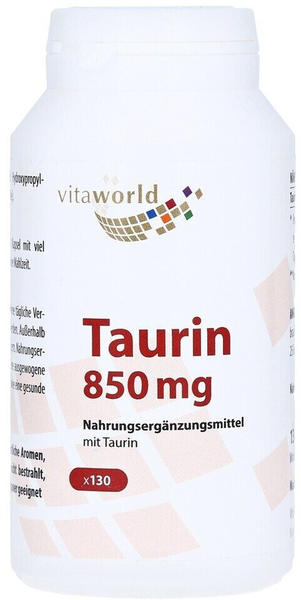 Vita World GmbH Taurin 850mg Kapseln (130 Stk.)