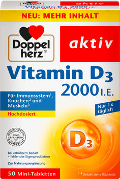 Doppelherz aktiv Vitamin D3 2000 I.E. Mini-Tabletten (50 Stk.)