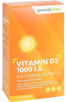 Gehe Gesund Leben Vitamin D3 1000 I.E. Tabletten (120 Stk.)