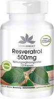 PZN-DE 15871781, HERBADIREKT Resveratrol 500 mg Kapseln 120 St, Grundpreis:...