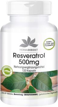 Warnke Gesundheit Resveratrol 500mg Kapseln (120Stk.)