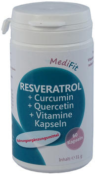 ApoFit Resveratrol+Curcumin+Quercetin+Vitamine Kapseln (60Stk.)