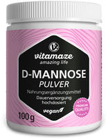 PZN-DE 17841293, Vitamaze D-mannose Pulver Hochdosiert Vegan 100 g, Grundpreis: