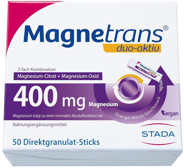 Stada Magnetrans duo-aktiv 400mg Sticks (50 Stk.)