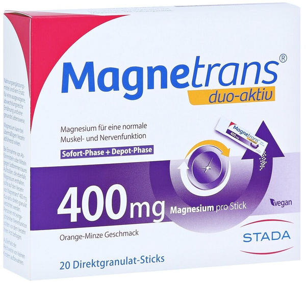 Stada Magnetrans duo-aktiv 400mg Sticks (20 Stk.)