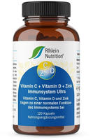 Vitamin C+Vitamin D+Zink Immunsystem Ultra Kapseln 120 St