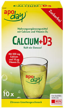 Wepa Apoday Calcium + D3 Zitrone-Limette zuckerfrei Pulver (10x5g)