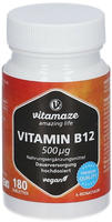 VITAMIN B12 500 &mu;g hochdosiert vegan Tabletten 180 St.